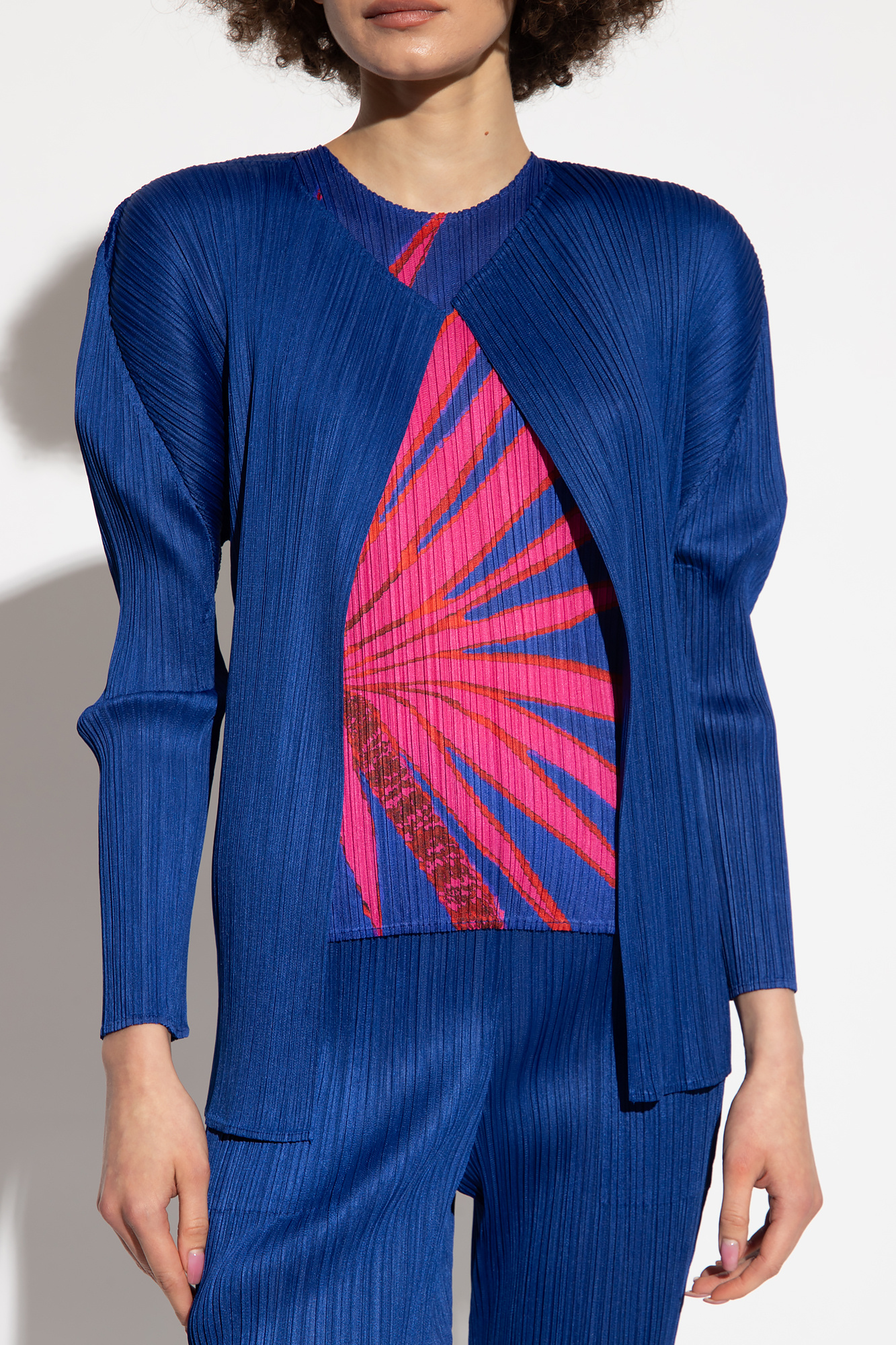 Issey Miyake Pleats Please Pleated cardigan | Women's Clothing